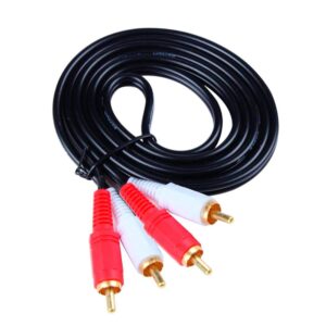 Cable Audio 2xRCA a 2xRCA 3m Negro